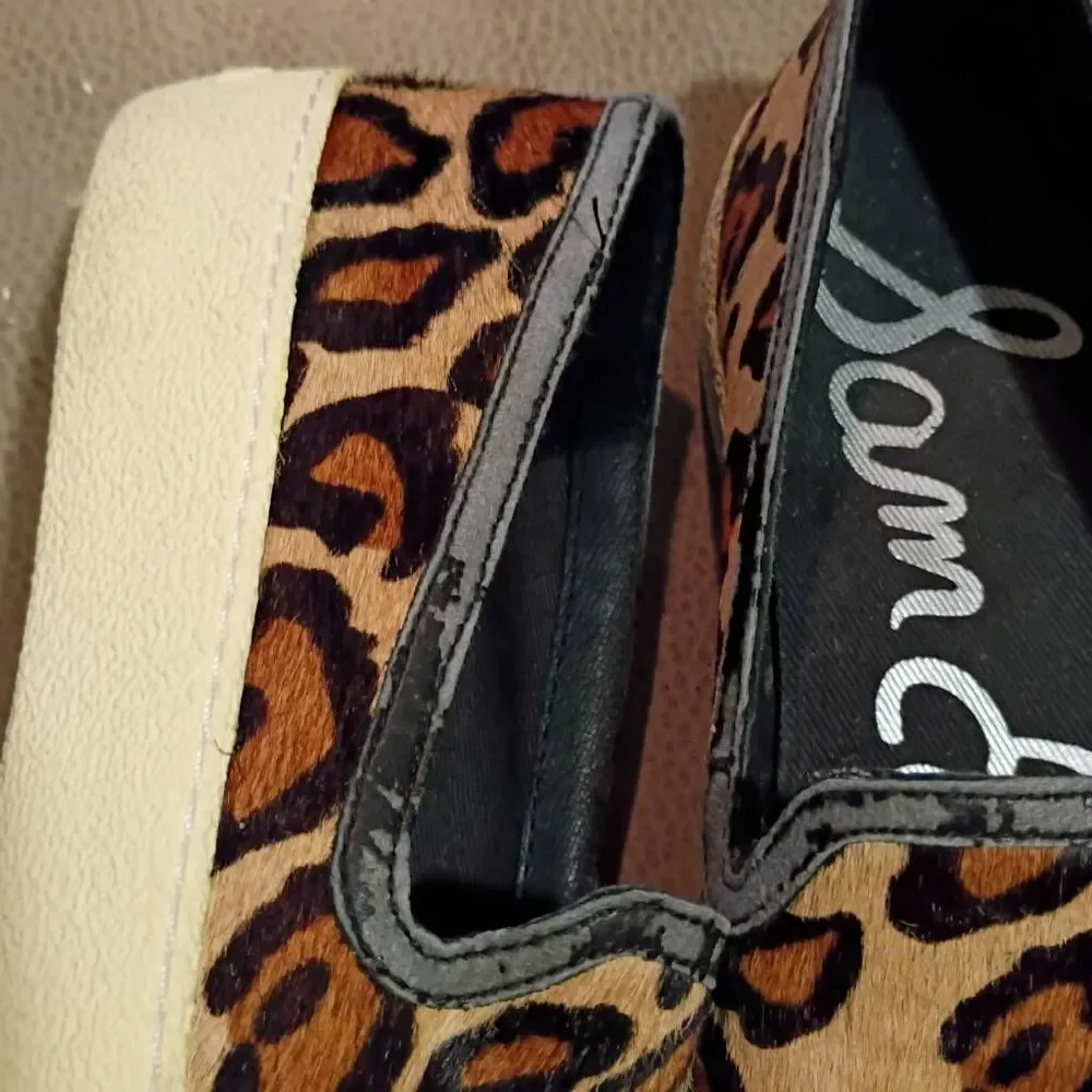 Sam Edelman Khloe Leopard Slip On Loafers size 7.5 Women's